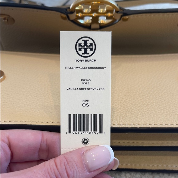 NWT Tory Burch Miller Wallet Crossbody in Vanilla Soft Serve - Picture 7 of 7